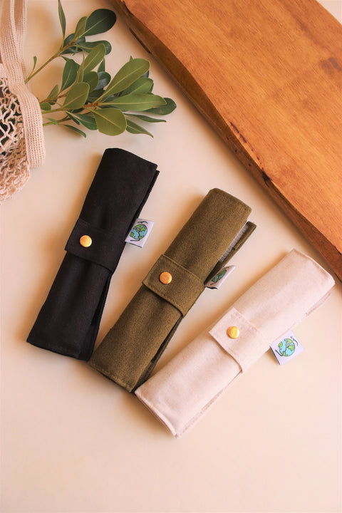Bamboo cutlery set